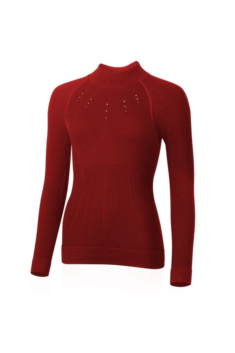 Lasting WILMA 3160 červená dámske merino tričko Veľkosť: L/XL