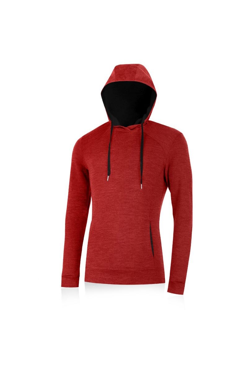 Lasting WERICH 3169 červená pánska merino mikina Veľkosť: M