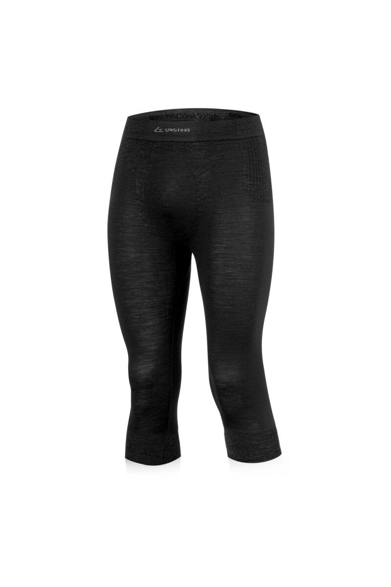 Lasting MAREO 9090 čierne pánske merino spodky Veľkosť: S/M