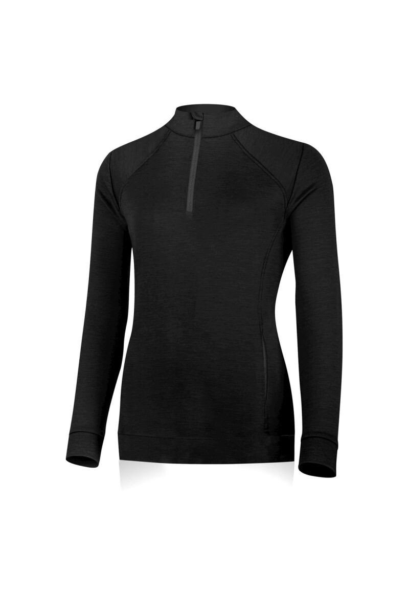 Lasting WARMINA 9099 čierna dámska merino mikina Veľkosť: XL