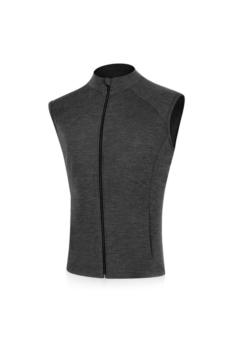 Lasting WESO 8168 šedá pánska merino vesta Veľkosť: S