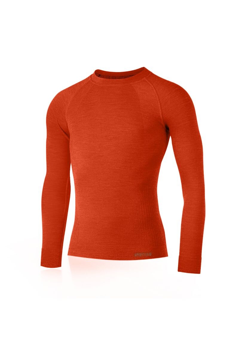Lasting MAPOL 2160 oranžová pánske merino tričko Veľkosť: S/M