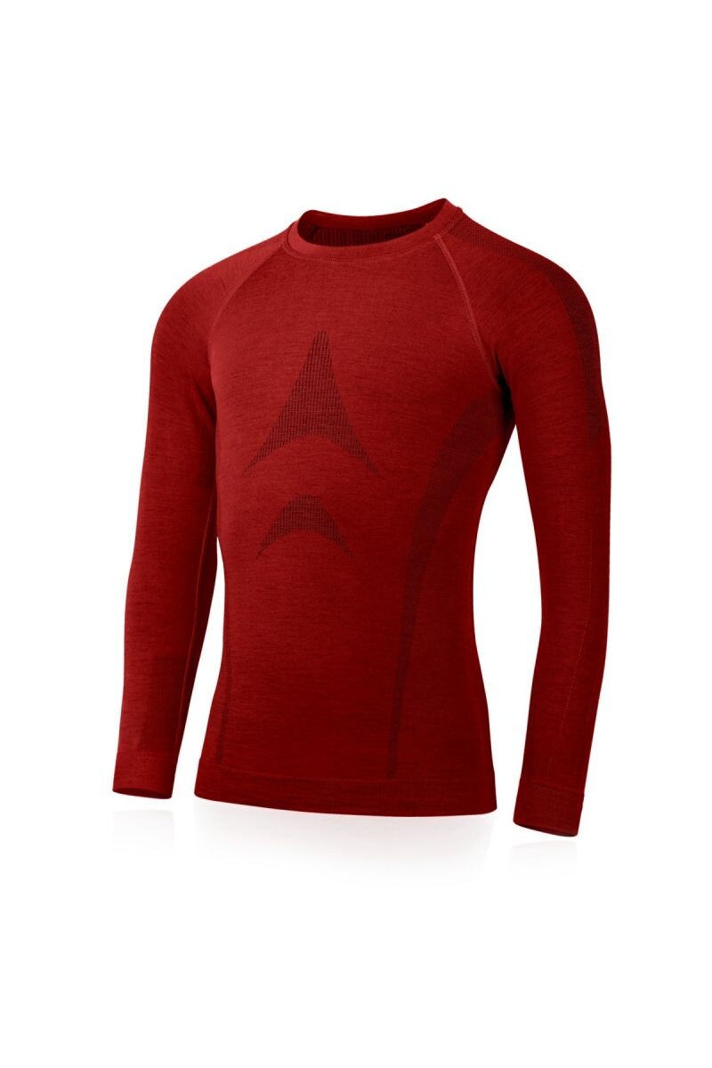 Lasting WOLF 3160 červené pánske merino tričko Veľkosť: S/M