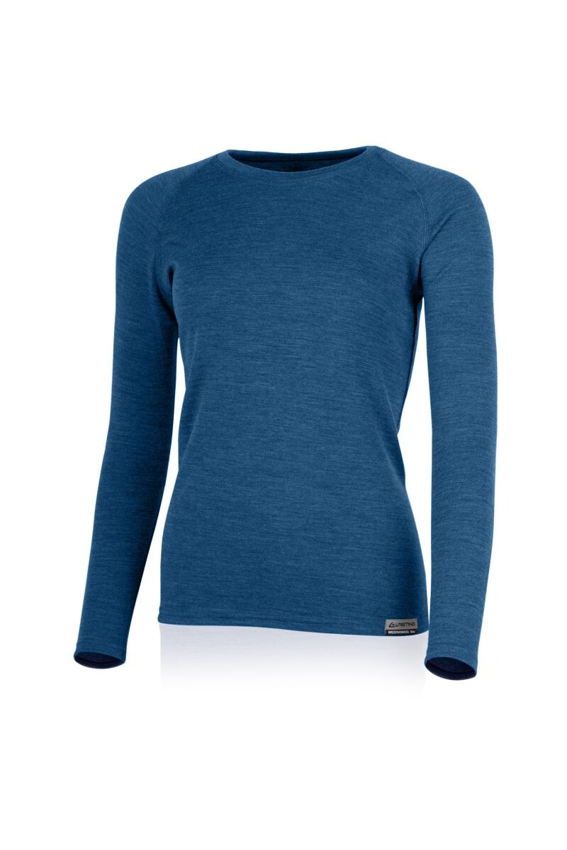 Lasting LENA 5160 modrá dámska merino mikina Veľkosť: S