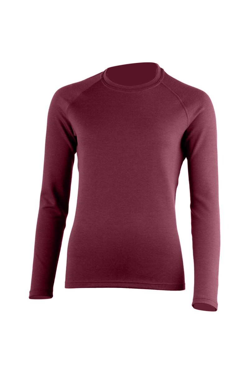 Lasting LENA 3838 vínová dámska merino mikina Veľkosť: XL