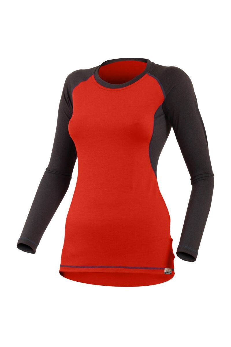Lasting DITA 3790 červené dámske merino tričko Veľkosť: L