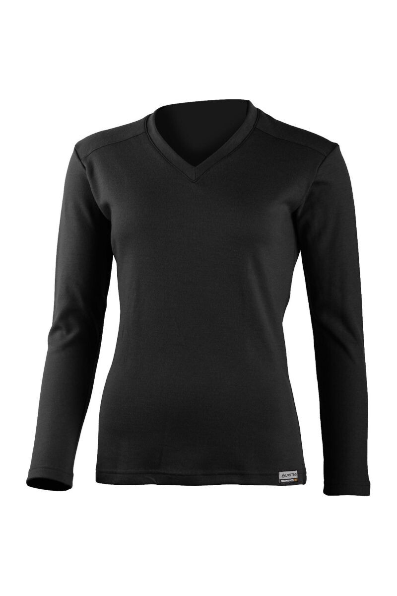 Lasting STELA 9090 čierna dámska merino mikina Veľkosť: M