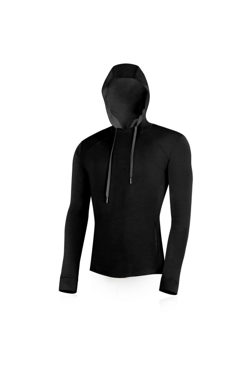 Lasting WERICH 9098 čierna pánska merino mikina Veľkosť: L