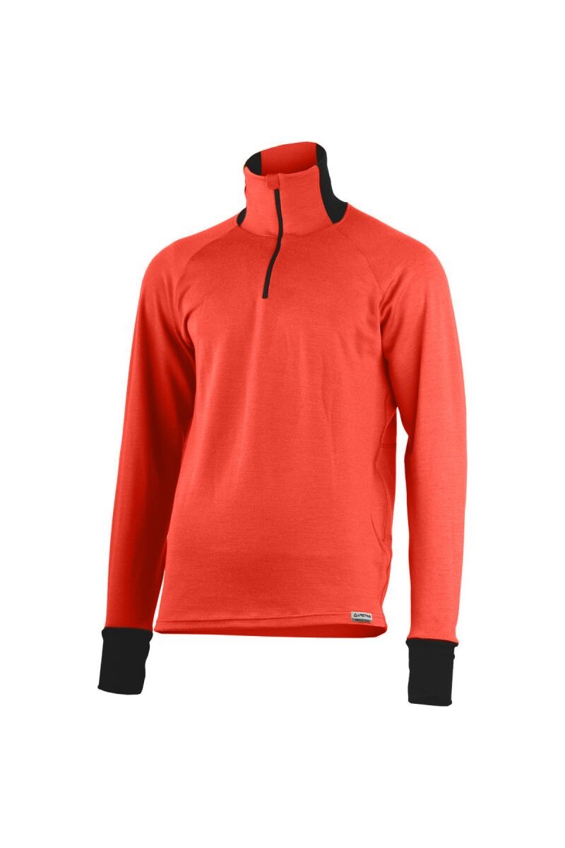 Lasting LEO 3739 červené pánska merino mikina Veľkosť: L