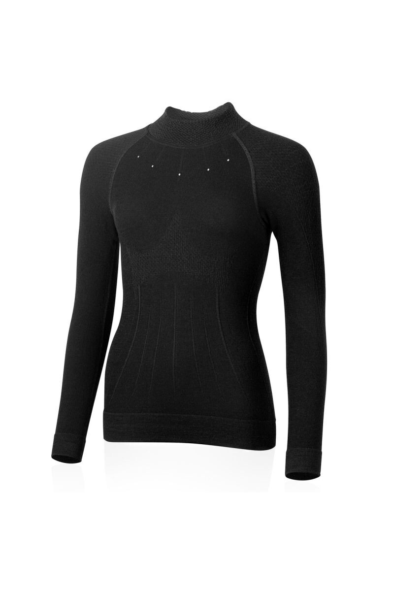 Lasting WILMA 9091 čierne dámske merino tričko Veľkosť: L/XL