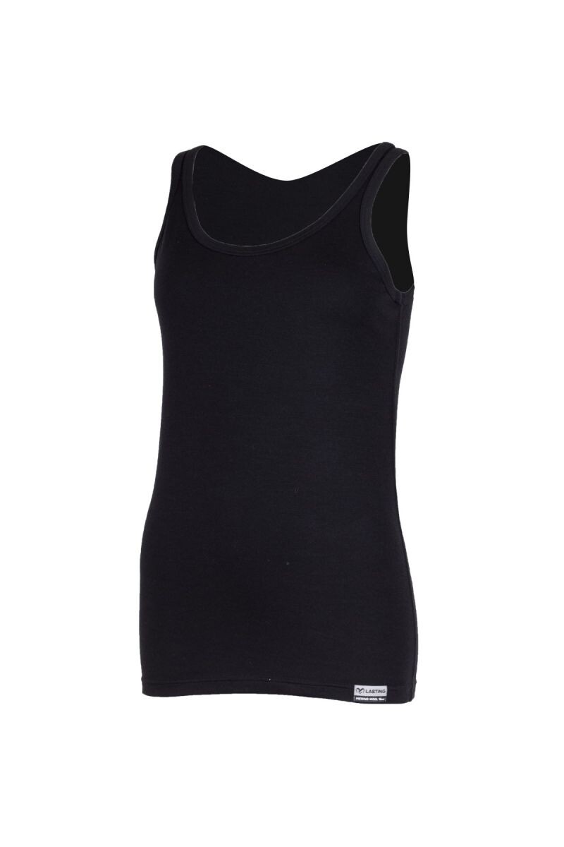 Lasting LORY 9090 čierne dámske merino tielko Veľkosť: L