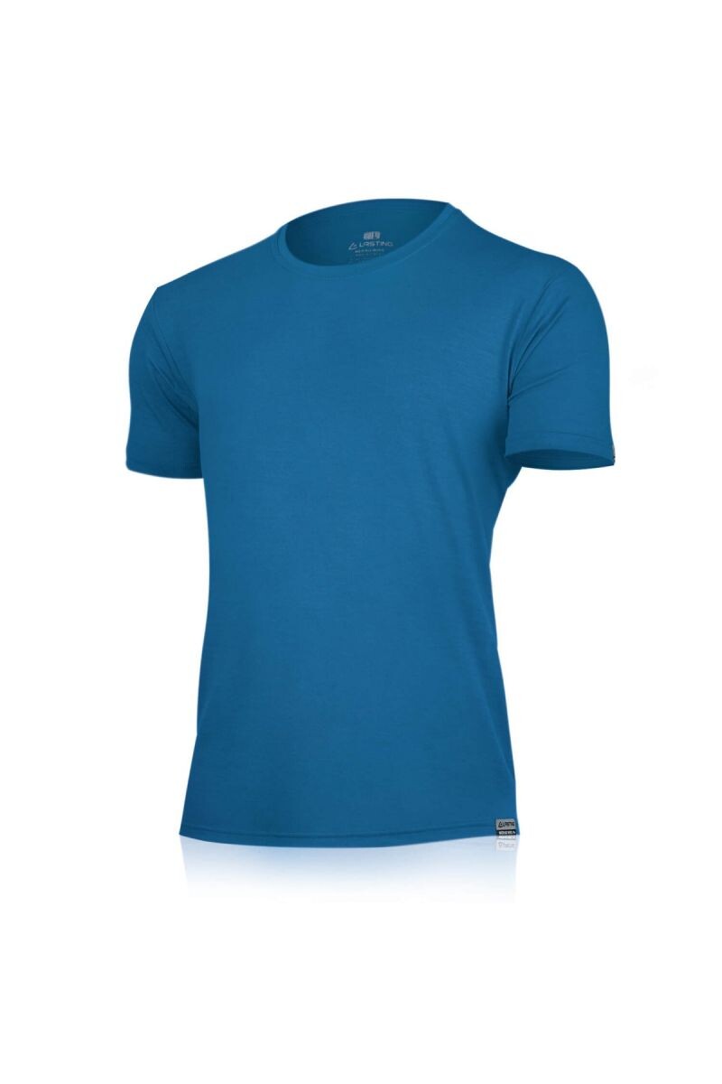 Lasting CHUAN 5150 modré pánske merino tričko Veľkosť: M