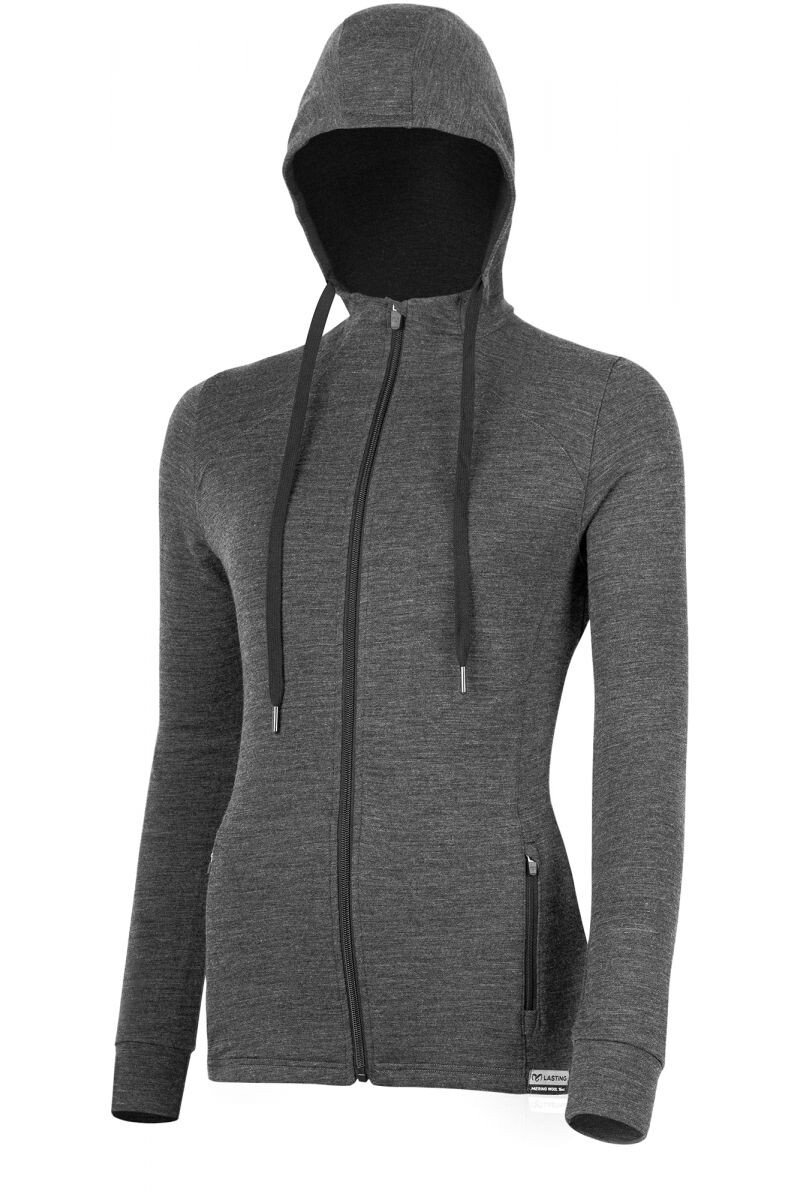 Lasting KARMINA 8160 sivá dámska merino mikina Veľkosť: L