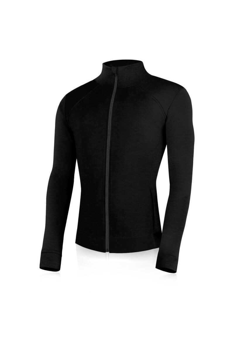 Lasting LARMIN 9099 čierna pánska merino mikina Veľkosť: M