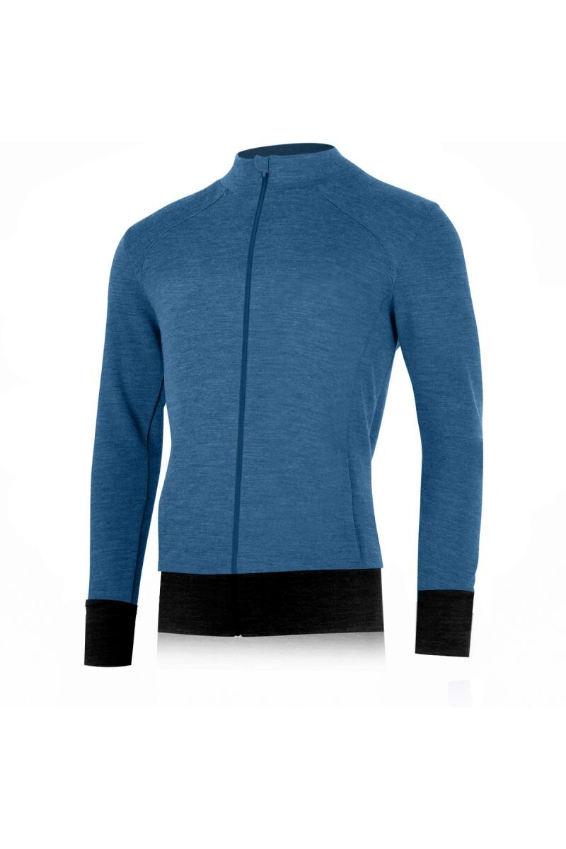 Lasting LARMIN 5169 modrá pánska merino mikina Veľkosť: XL