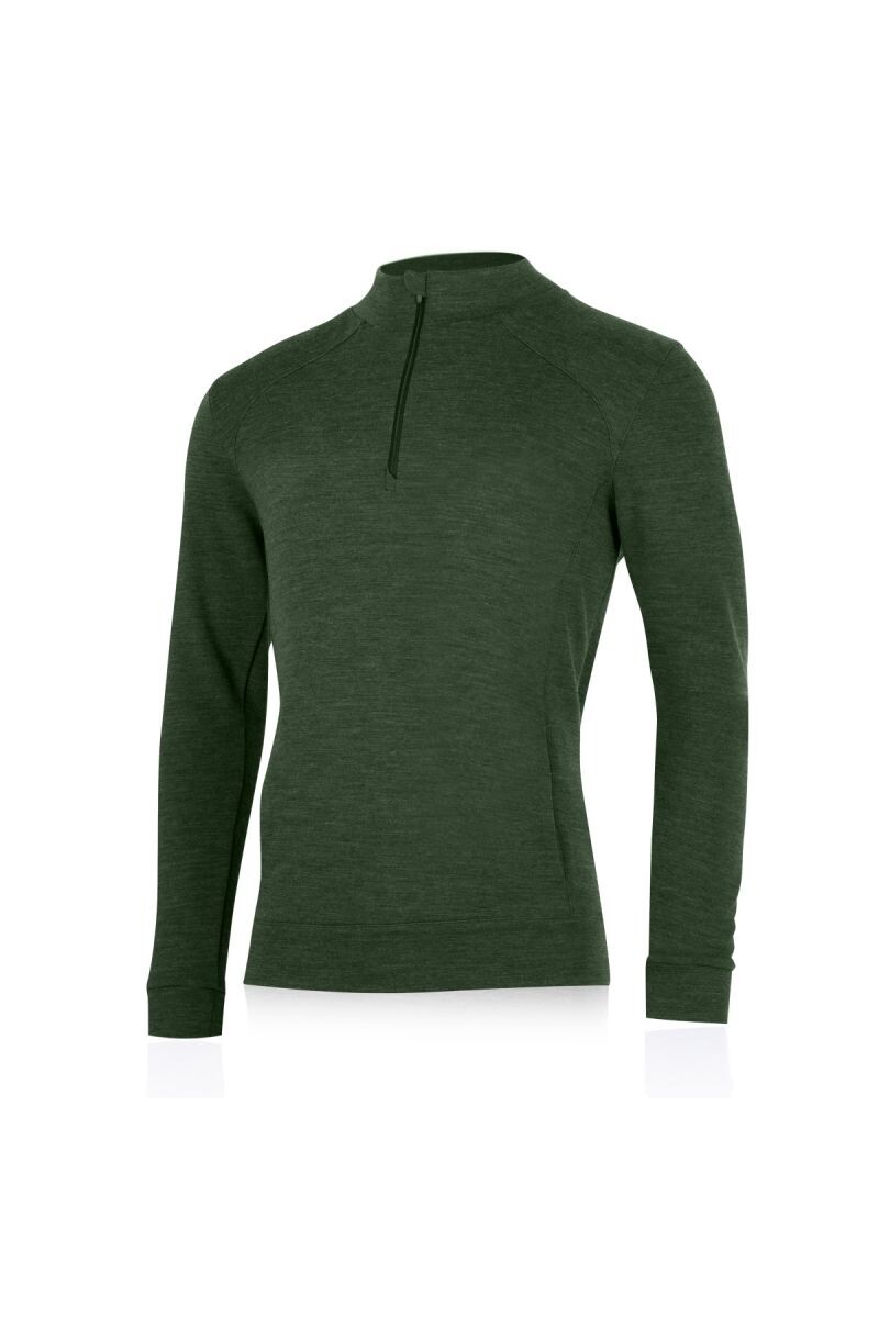 Lasting WARMIN 6166 zelená pánska merino mikina Veľkosť: L