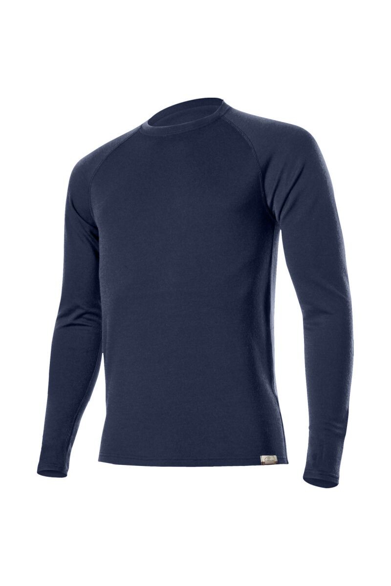 Lasting WITY 5252 modrá pánska merino mikina Veľkosť: M