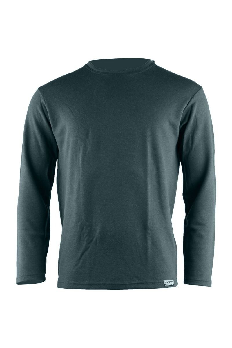 Lasting WOLK 5757 petrolejová pánska merino mikina Veľkosť: XXL