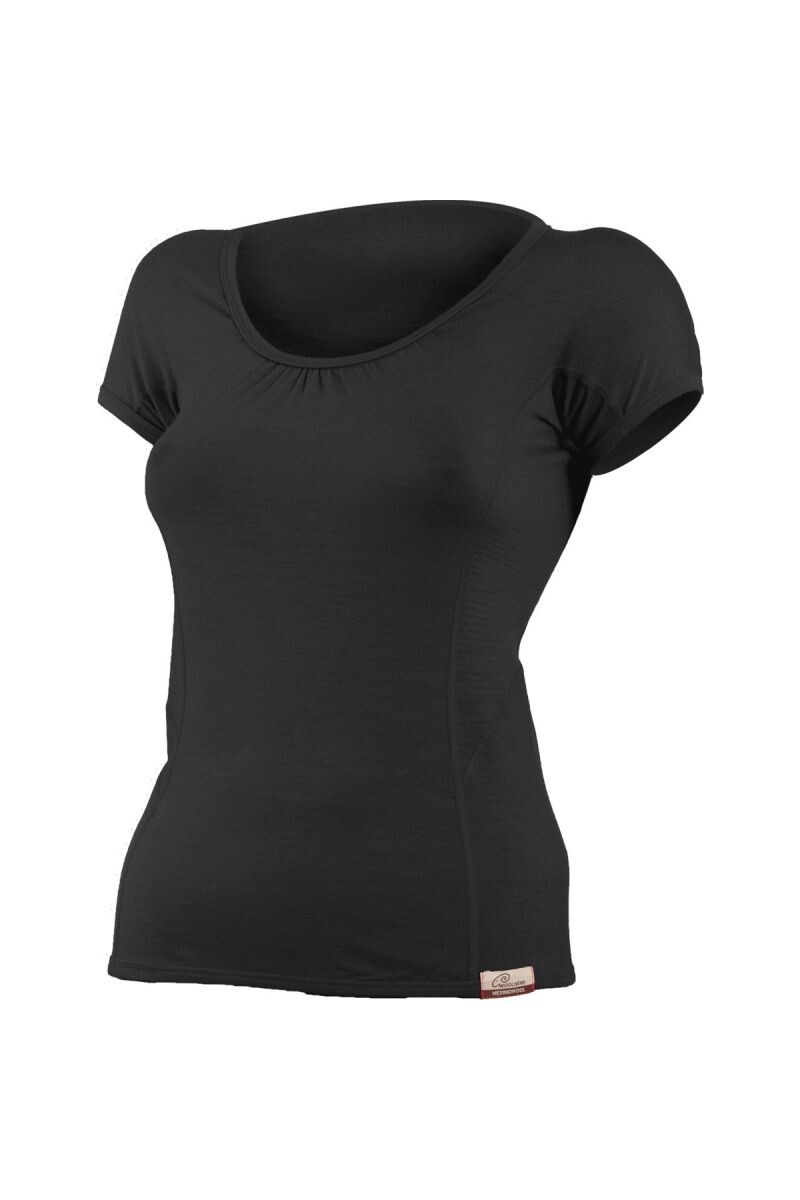 Lasting MONA 9090 čierne dámske merino tričko Veľkosť: XL