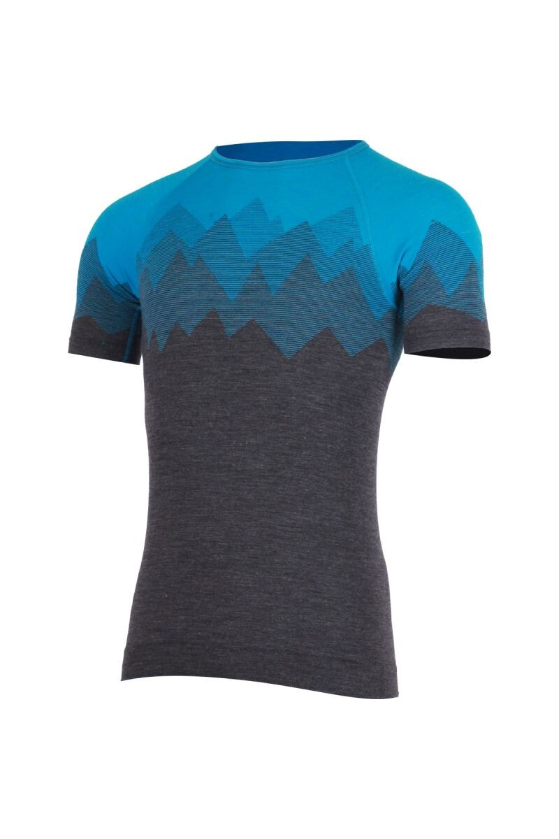 Lasting WESOR 5158 modré pánske merino tričko Veľkosť: S/M