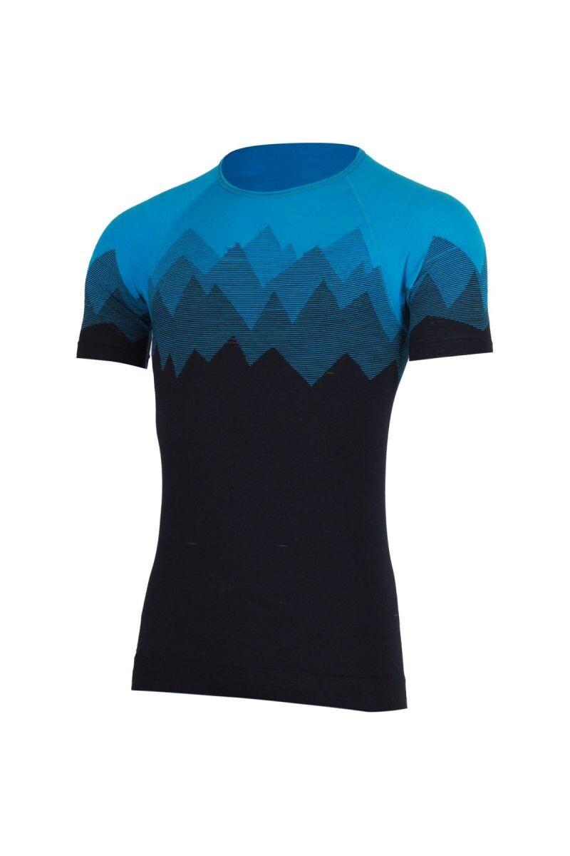 Lasting WESOR 5159 modré pánske merino tričko Veľkosť: L/XL