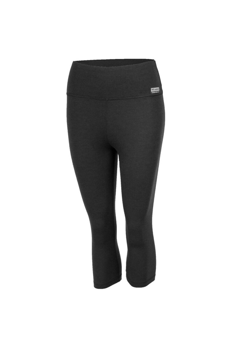 Lasting KASIA 9090 čierne dámske merino 3/4 legíny Veľkosť: M