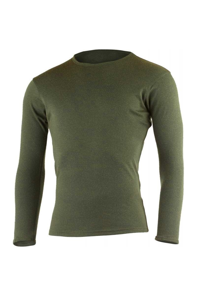 Lasting BELO 6363 zelená pánska merino mikina Veľkosť: XL