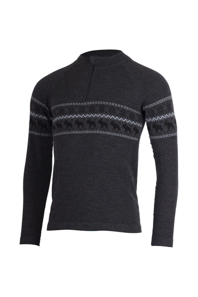 Lasting WARON 8169 šedé pánske merino tričko Veľkosť: S/M