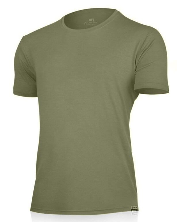 Lasting CHUAN 6767 zelené pánske merino tričko Veľkosť: M