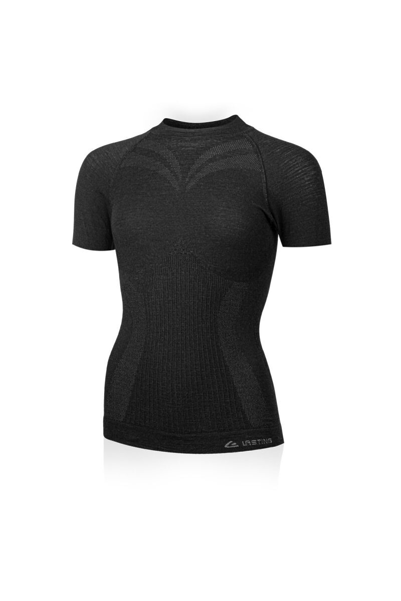 Lasting MALBA 9090 čierne dámske merino tričko Veľkosť: L/XL