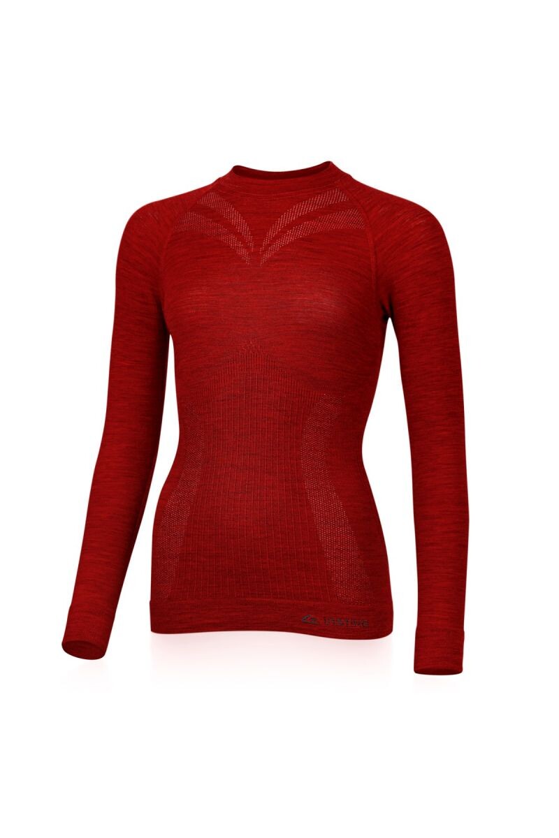Lasting MATALA 3160 červené dámske merino tričko Veľkosť: L/XL