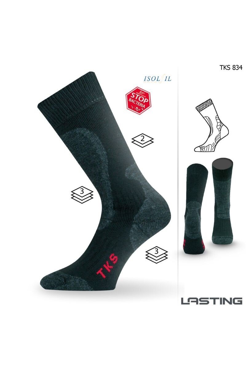 Lasting TKS 834 čierna ponožky do zimy Veľkosť: (42-45) L