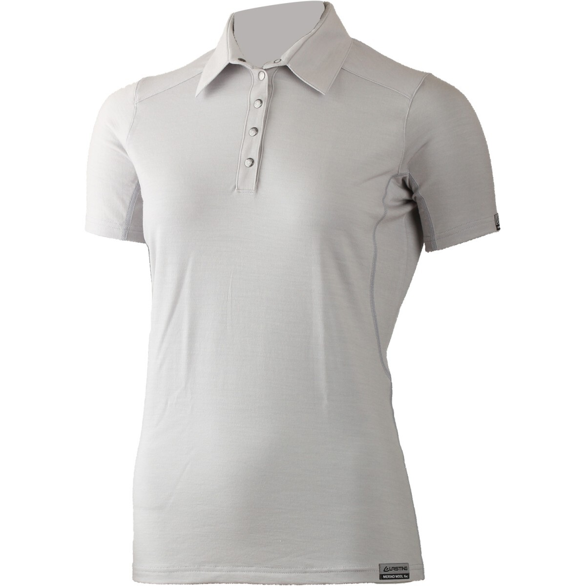 Lasting dámska merino polo košeľa ALISA šedá Veľkosť: XS