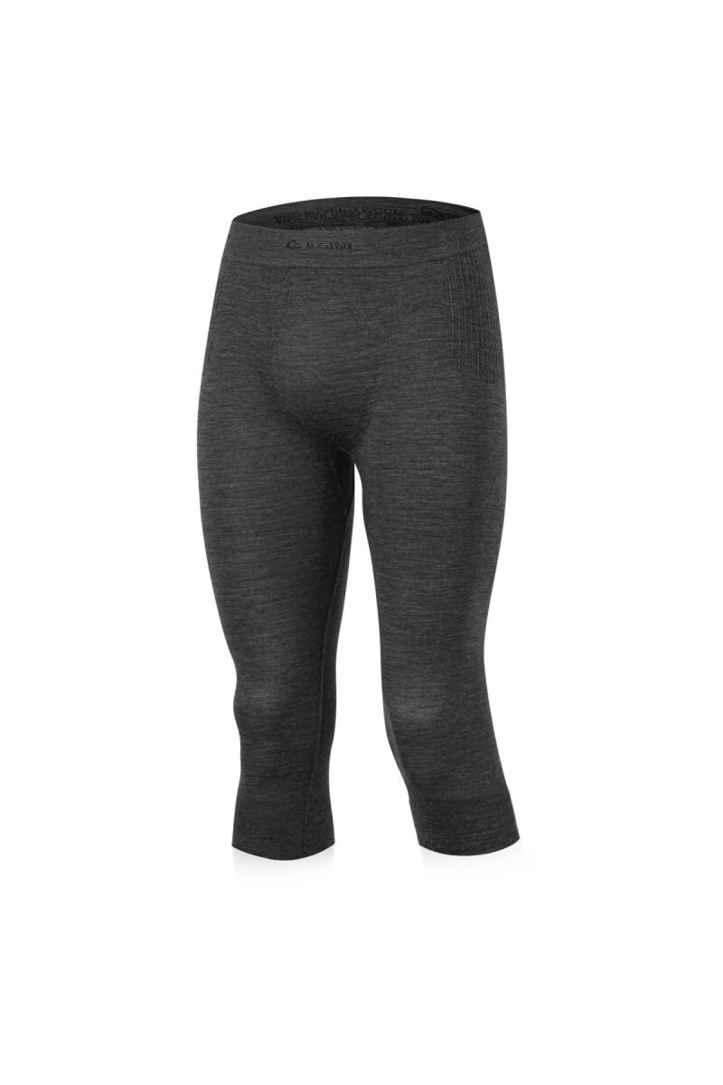 Lasting MAREO 8160 šedé pánske merino spodky Veľkosť: S/M