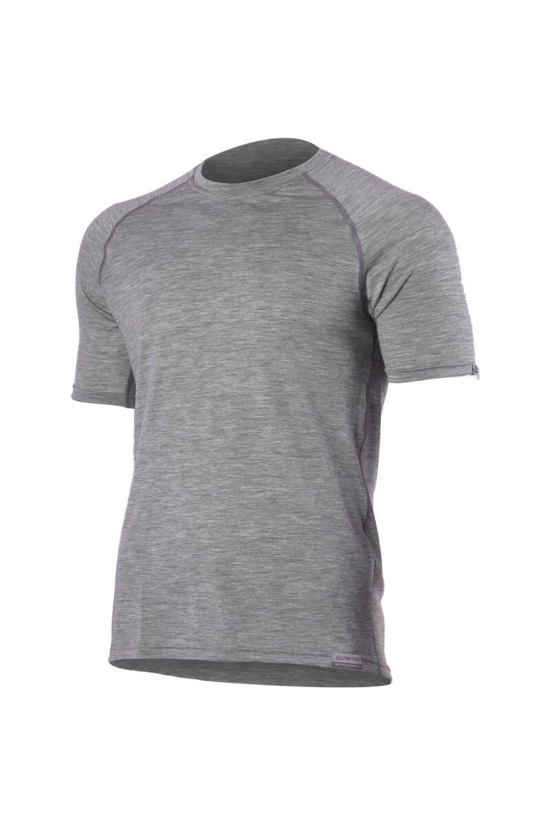 Lasting QUIDO 8484 šedé pánske merino tričko Veľkosť: L