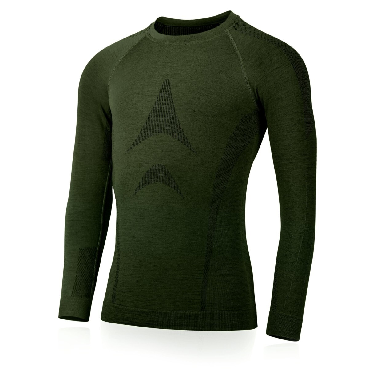 Lasting WOLF 6160 zelené pánske merino tričko Veľkosť: L/XL