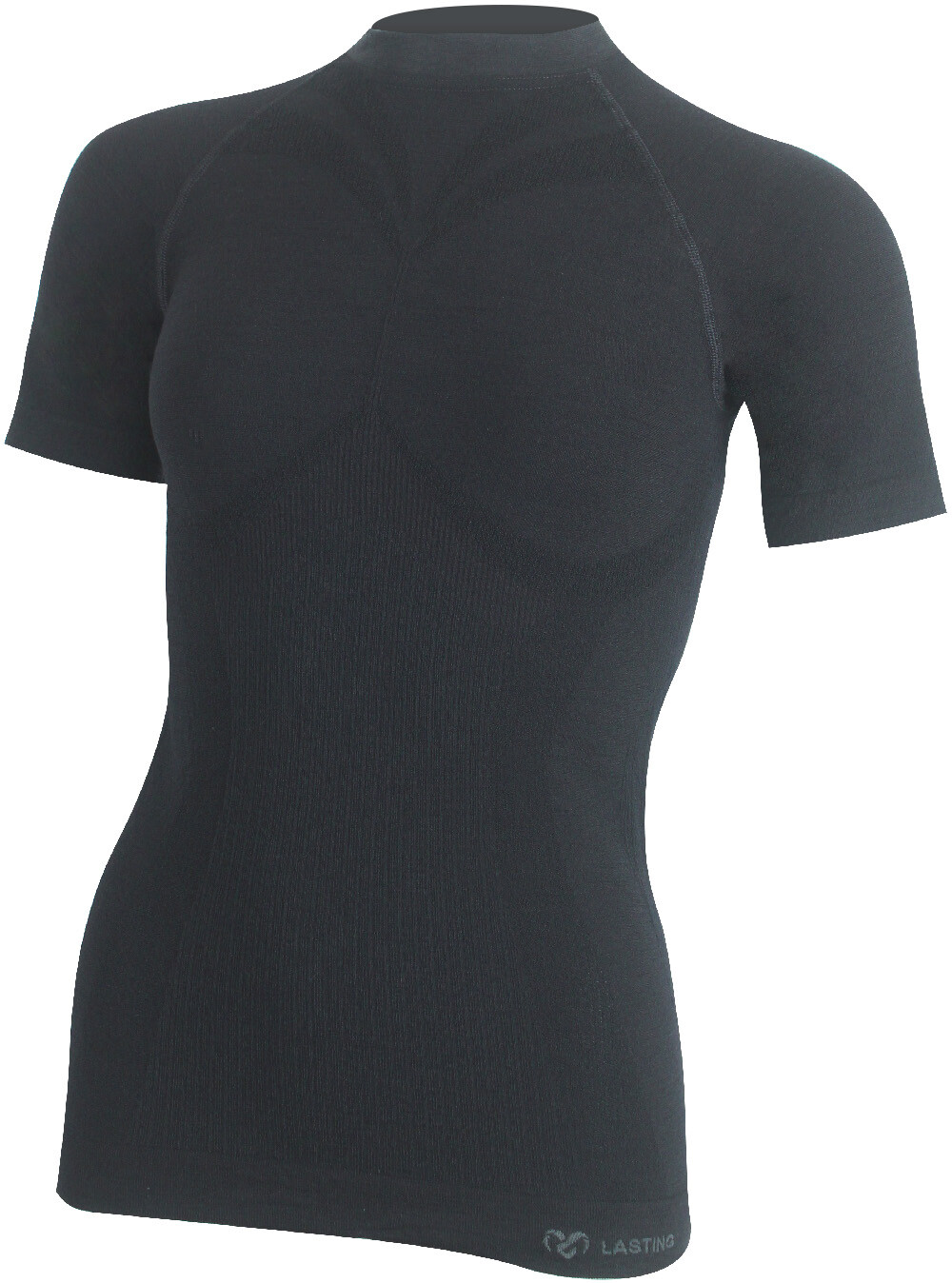 Lasting WALBA 9999 čierne dámske merino tričko Veľkosť: L/XL