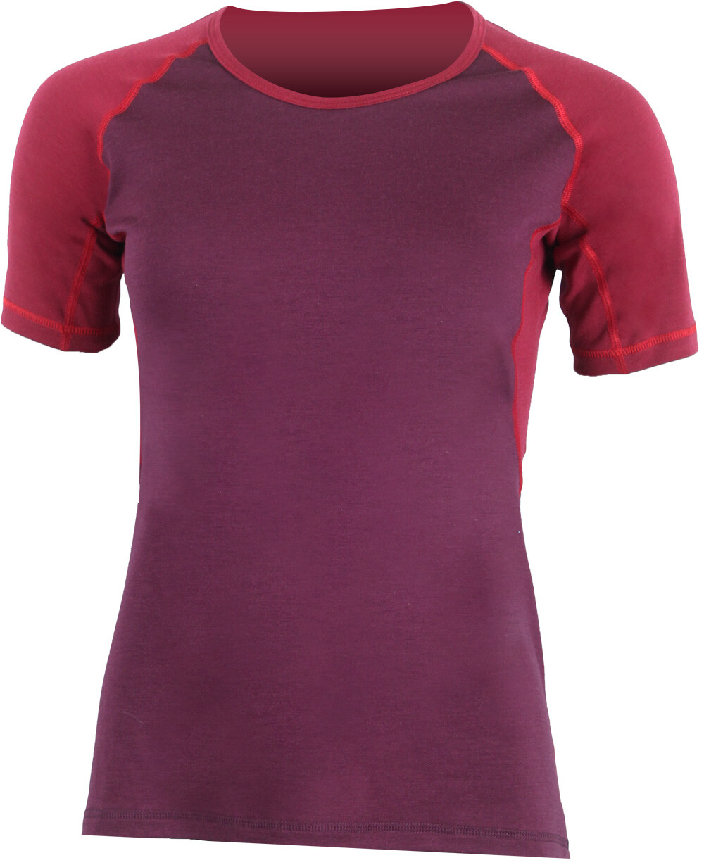 Lasting ZITA 3849 vínová dámske merino tričko Veľkosť: L