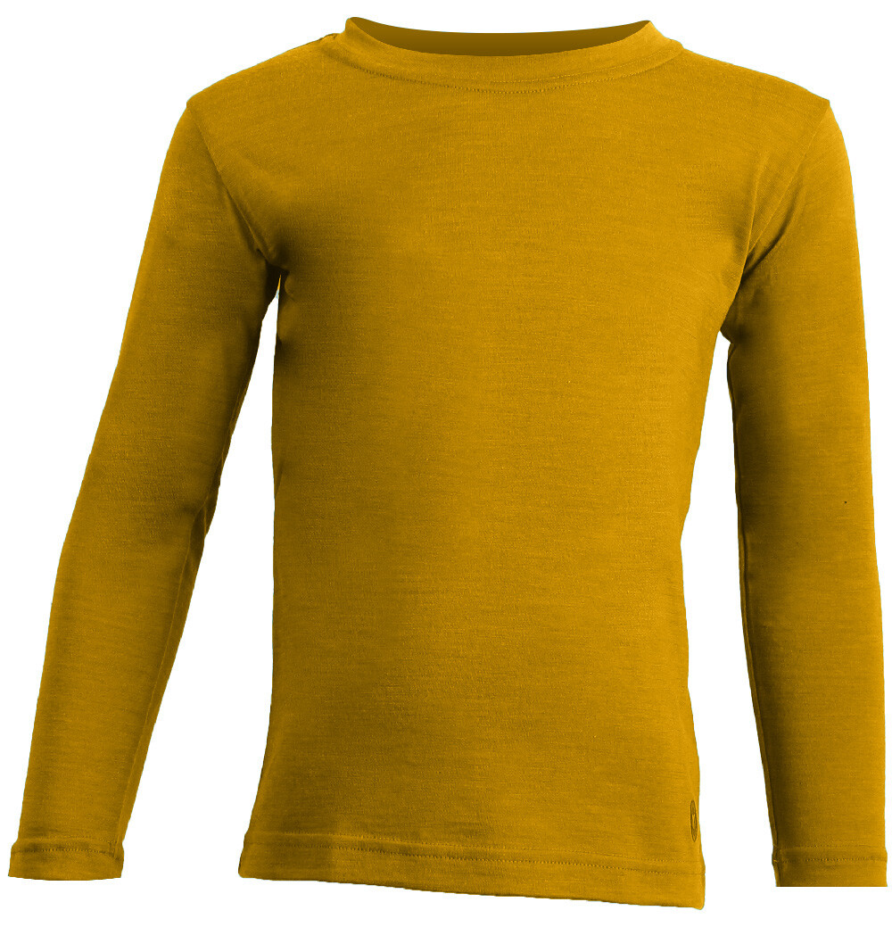 Lasting LONY 2424 horčicové detské merino tričko Veľkosť: 110