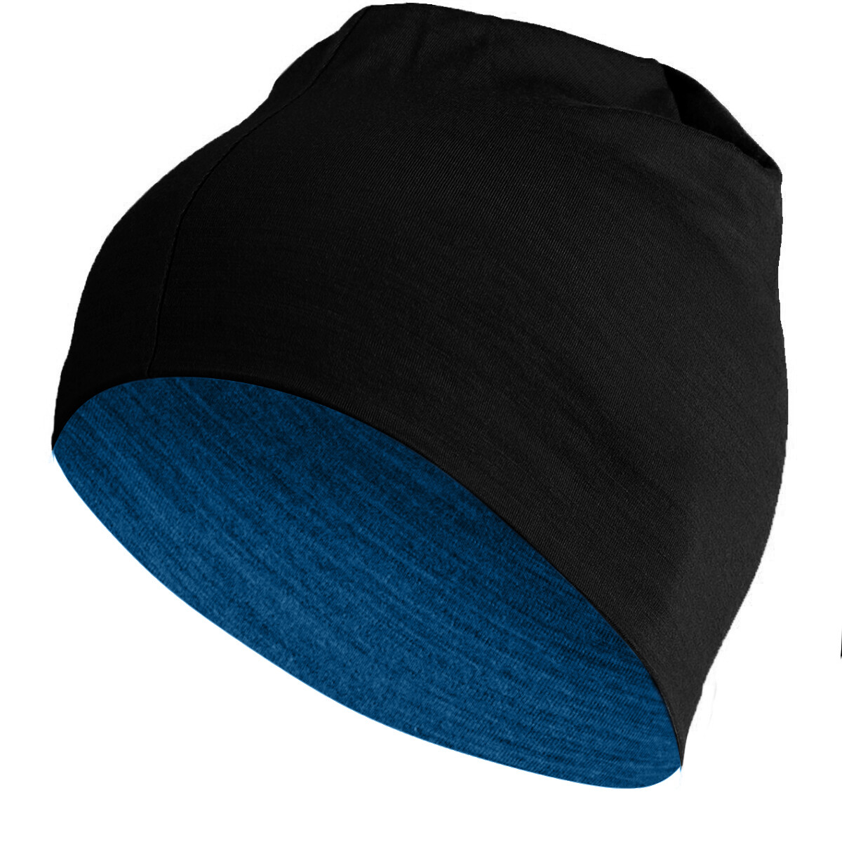 Lasting BONY 90515 modro-čierna merino čiapka Veľkosť: S/M