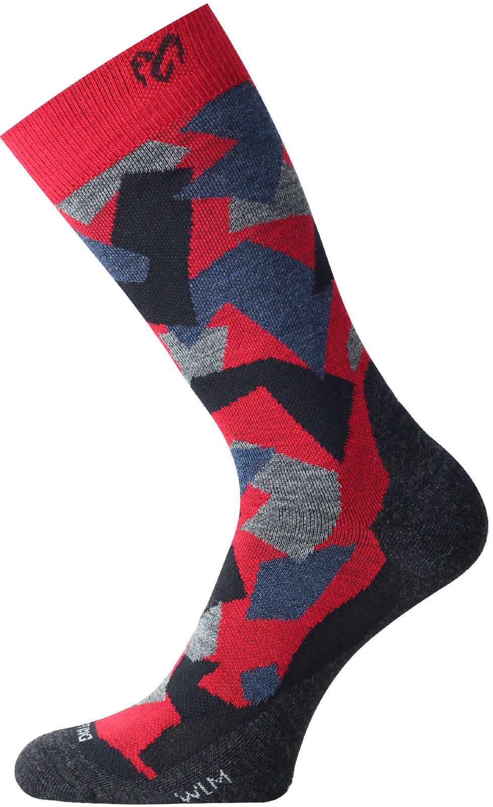 Lasting merino ponožky WOM 306 červené Veľkosť: (42-45) L