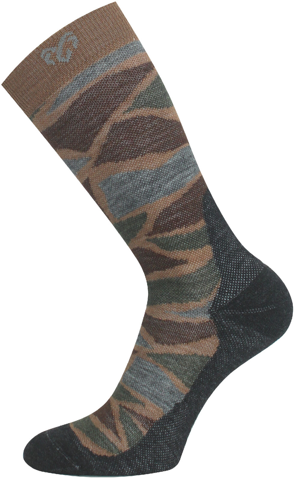 Lasting merino ponožky WLJ 710 hnedé Veľkosť: (42-45) L