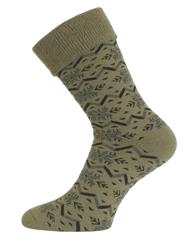 Lasting merino ponožky HMN 608 zelená Veľkosť: L