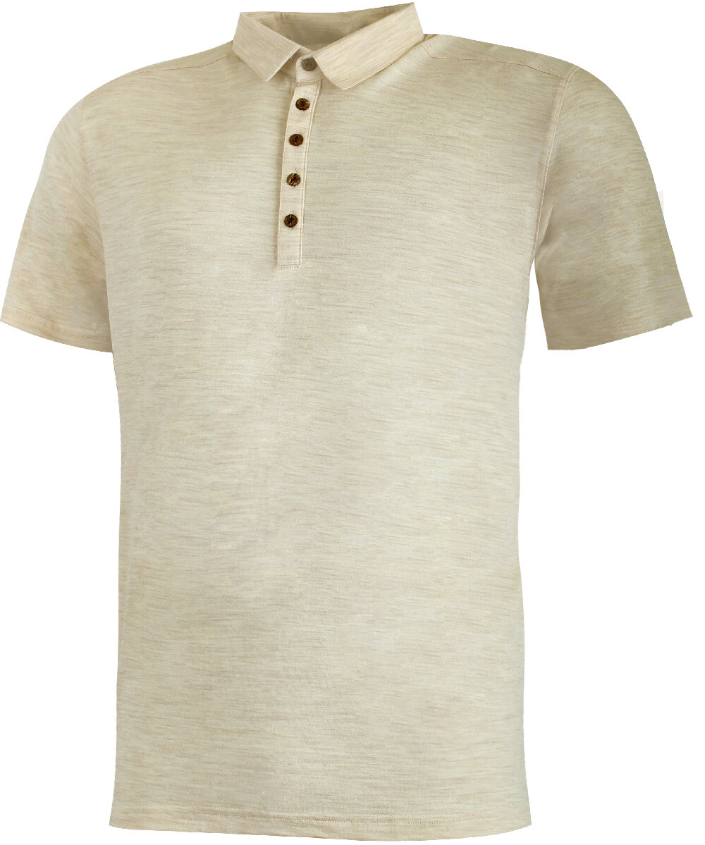 Lasting pánska merino polo košeľa BASI 7200 béžová Veľkosť: XL