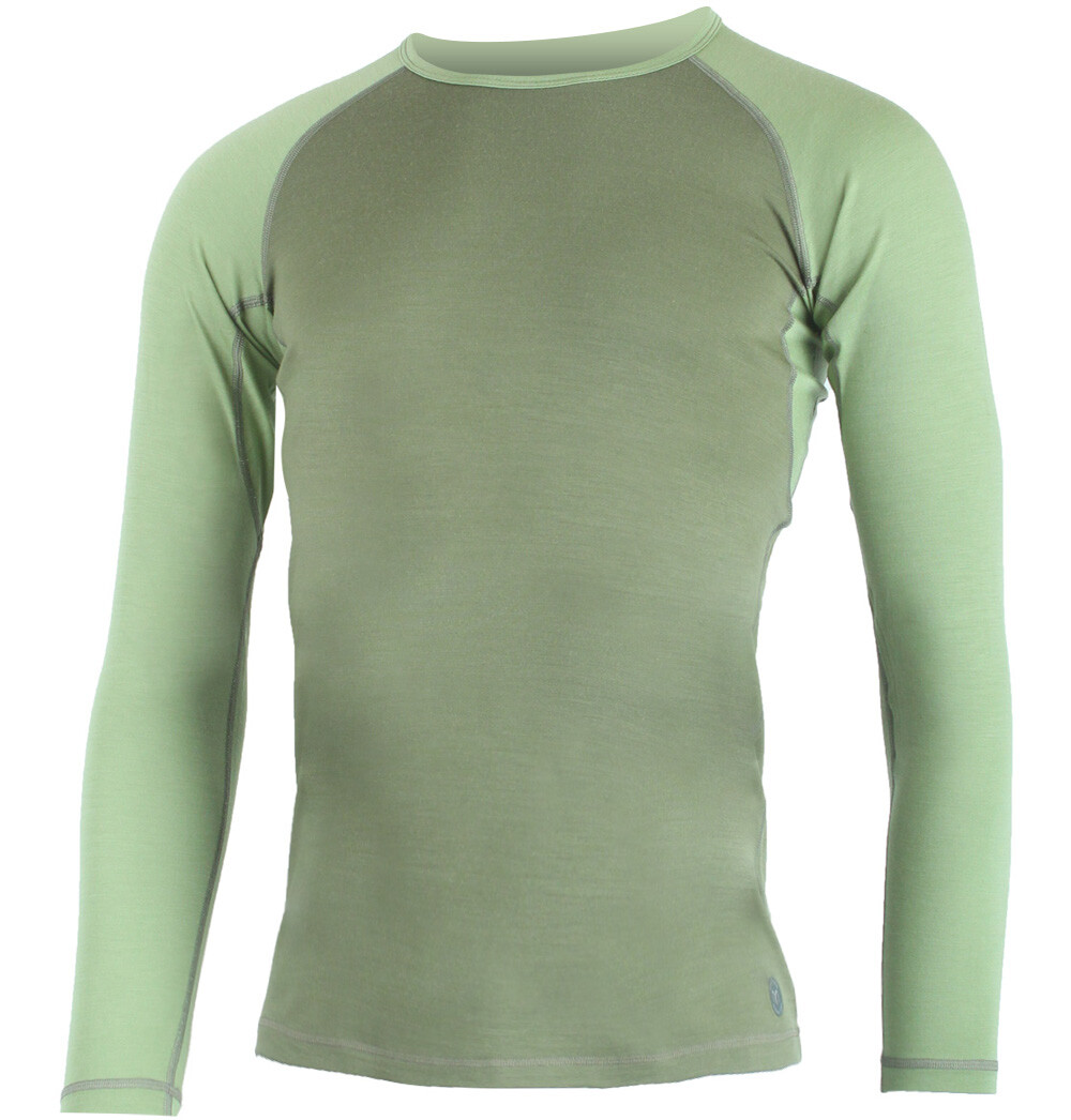Lasting pánske merino tričko MARIO 6016 zelené Veľkosť: XL
