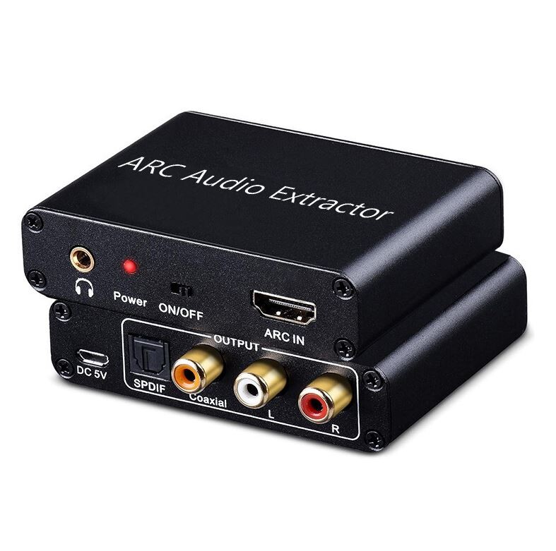 HDMI ARC prevodník zvuku na SPDIF, RCA a 3,5 mm jack