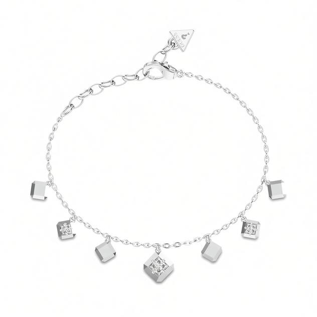 Guess Úchvatný oceľový náramok Ace Of Diamonds JUBB06179JWRH 18,4 cm