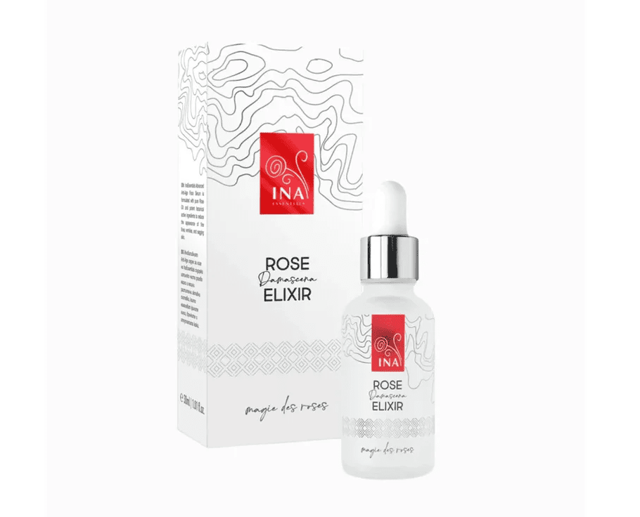 INA ESSENTIALS Rose elixir - anti-age sérum s ružovým olejom - 30 ml - INA Essentials  30 ml