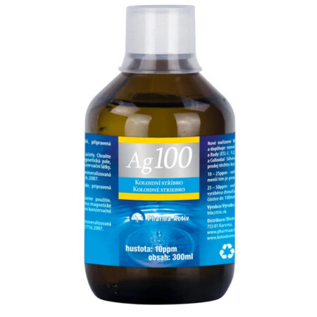 Pharma Activ Koloidné striebro Ag100 hustota 10ppm 300ml