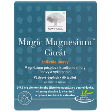 NEW NORDIC Magic magnesium citrate 60 ks